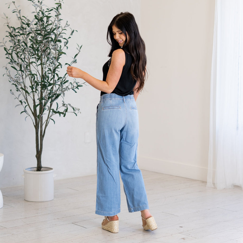 Delilah Mid Rise Wide Leg