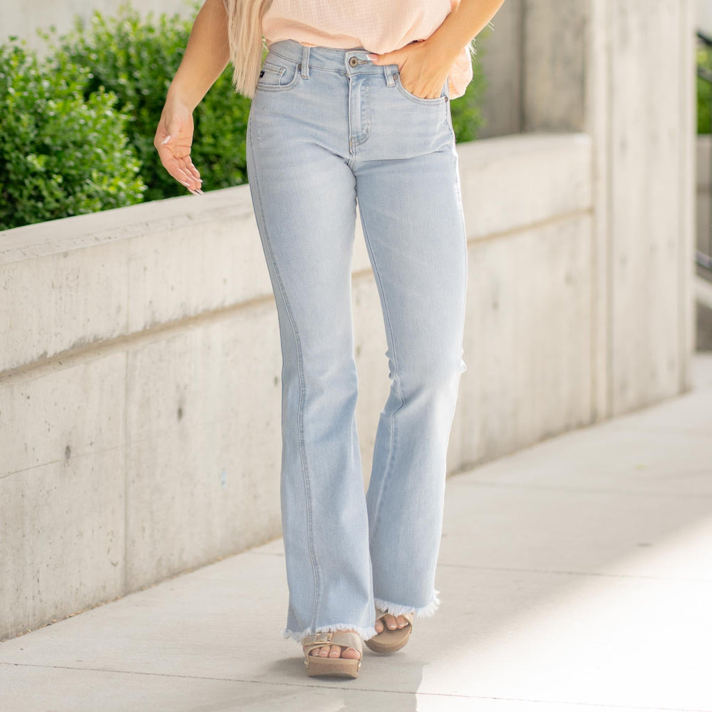 Curvy Fit Annika High Rise Flare Jeans