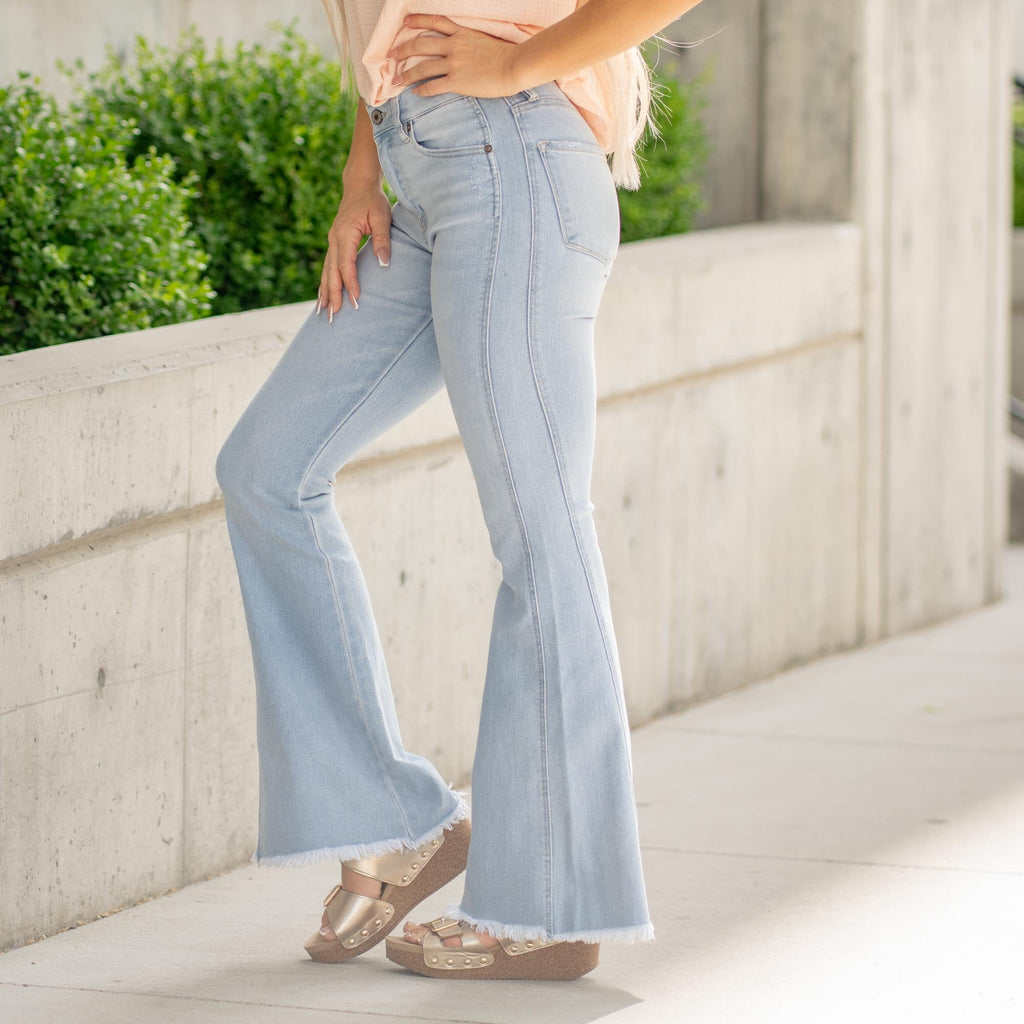 Curvy Fit Annika High Rise Flare Jeans