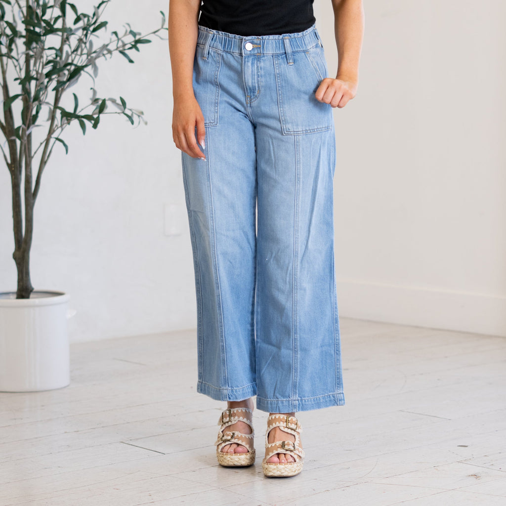 Delilah Mid Rise Wide Leg