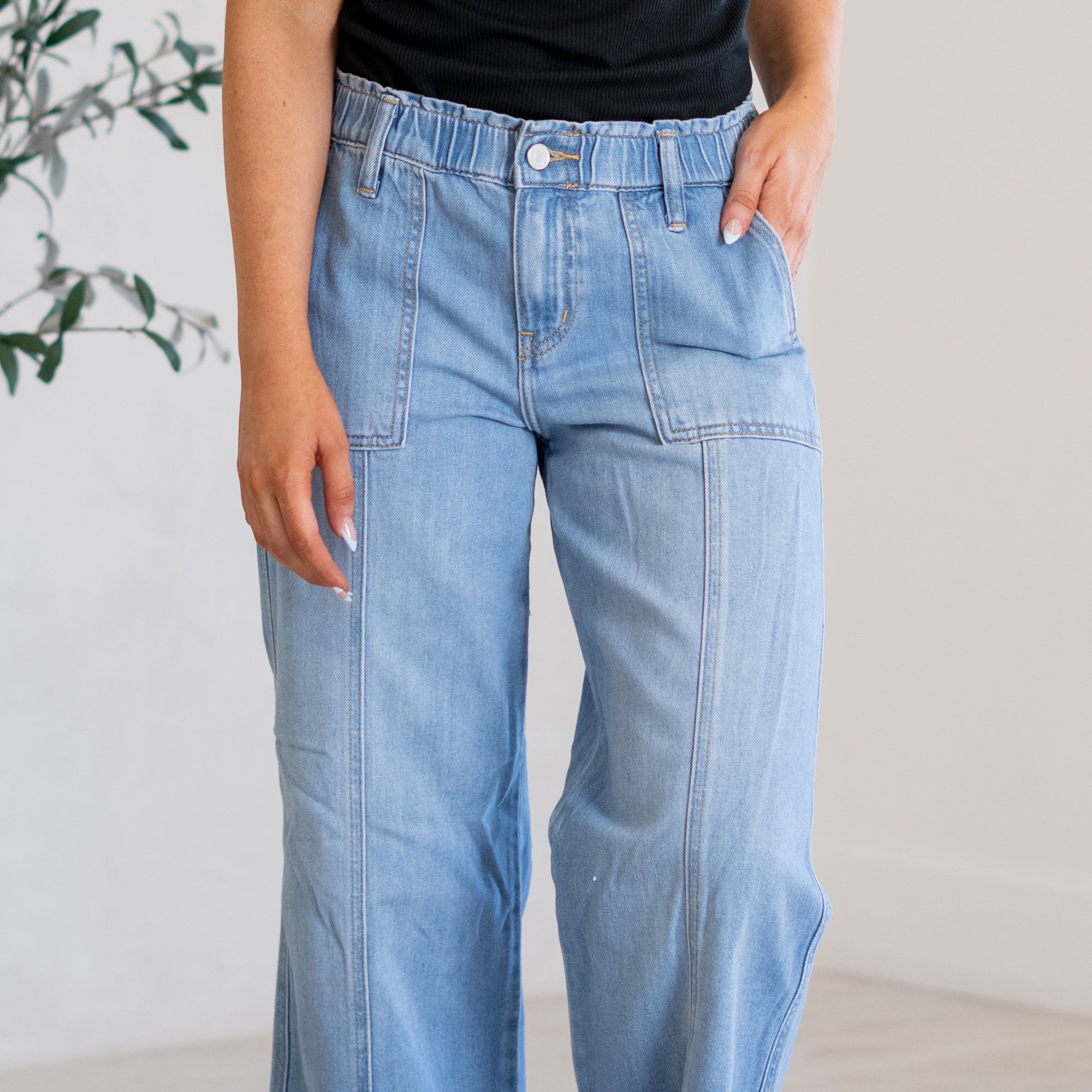 Delilah Mid Rise Wide Leg