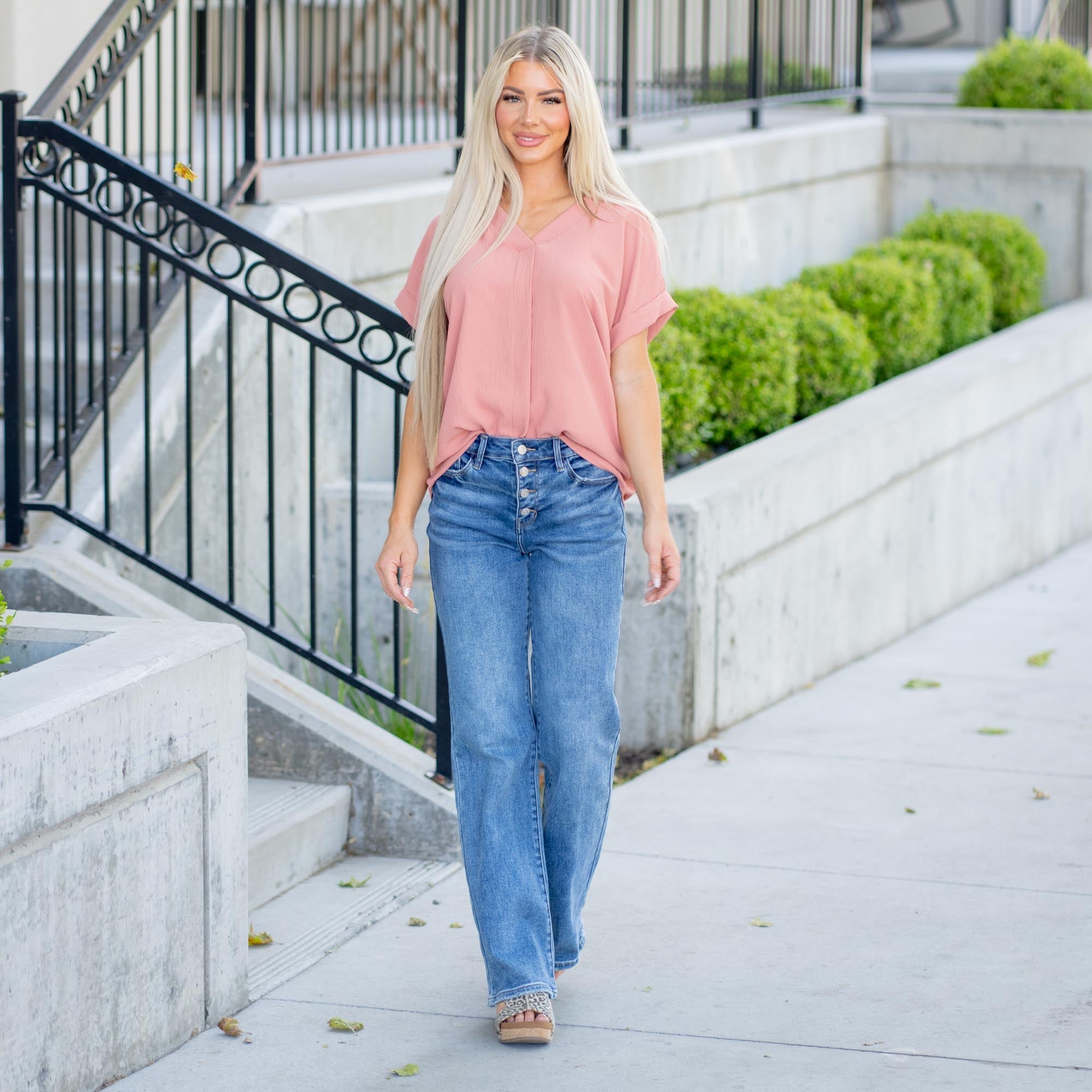 KanCan Darlene Essentials High Rise Comfort 90's Flare Jeans