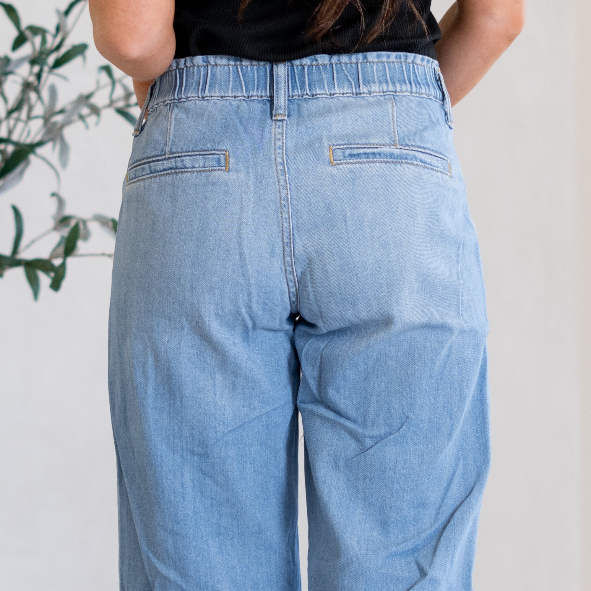 Delilah Mid Rise Wide Leg