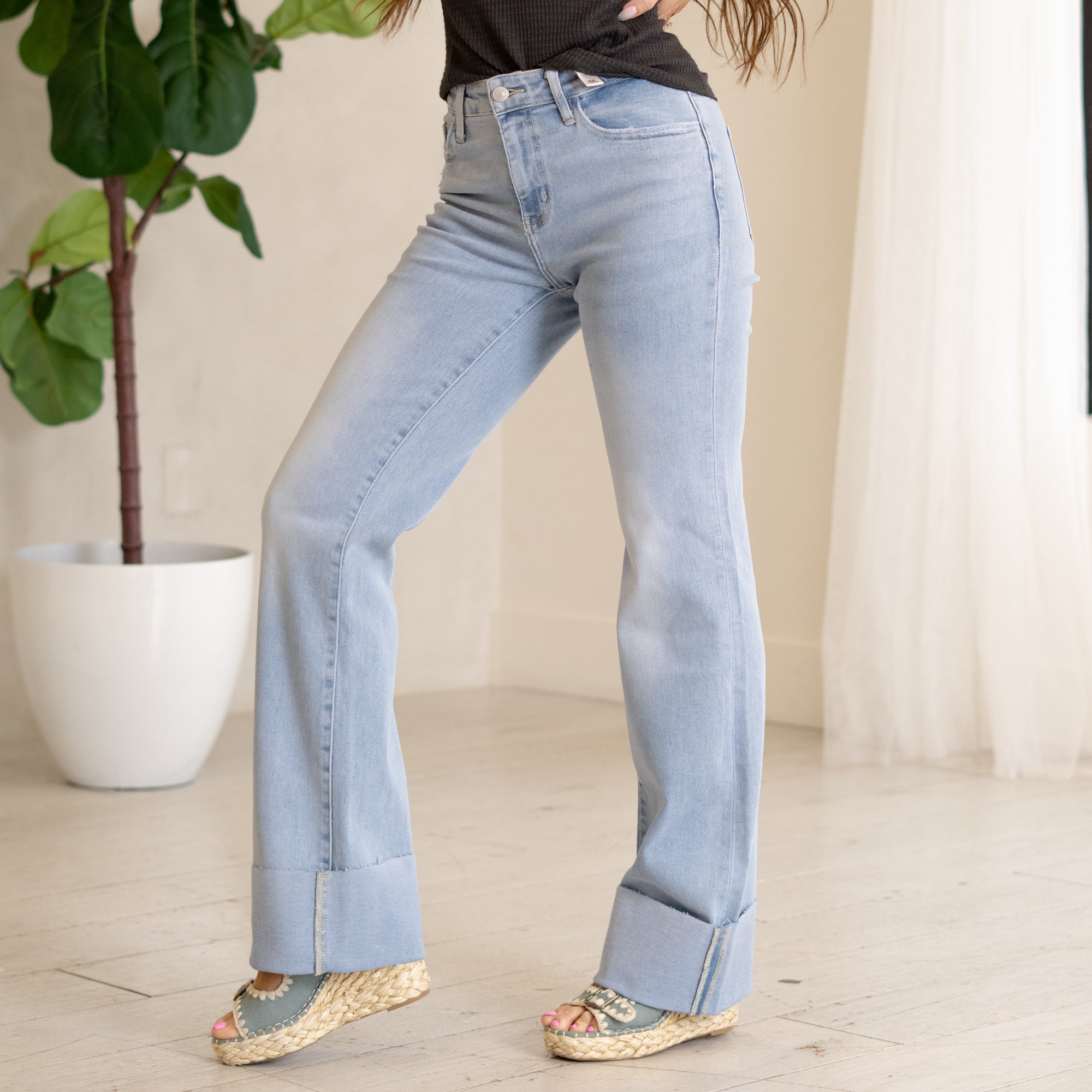 KanCan Franny High Rise Wide Flare Jeans
