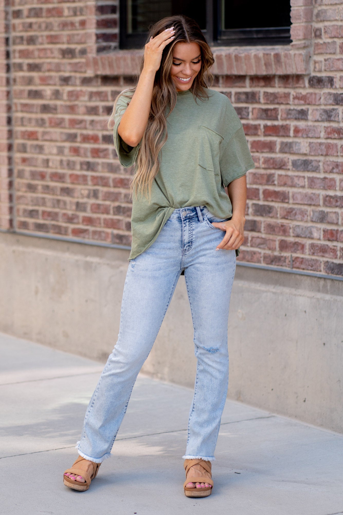Claire High Rise Bootcut Jeans 30" Inseam