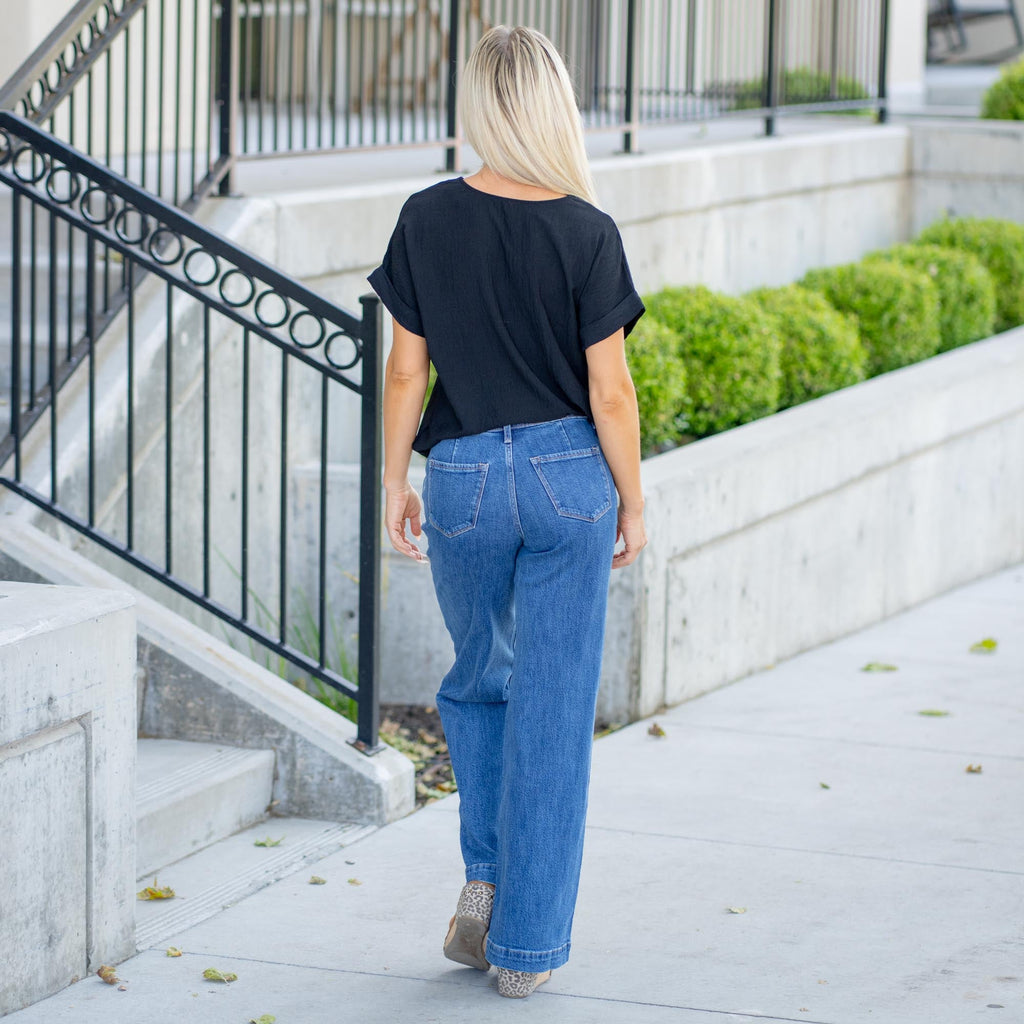 Sol High Rise Wide Leg Trouser Fit