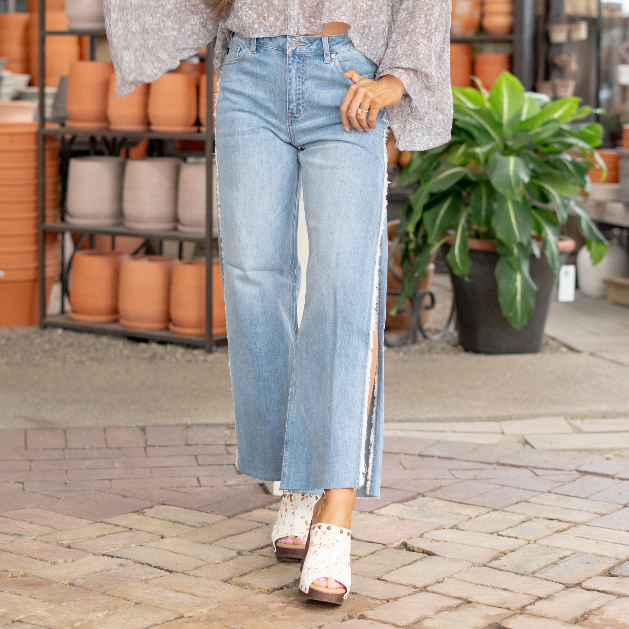 Haiden High Rise Ankle Wide Leg