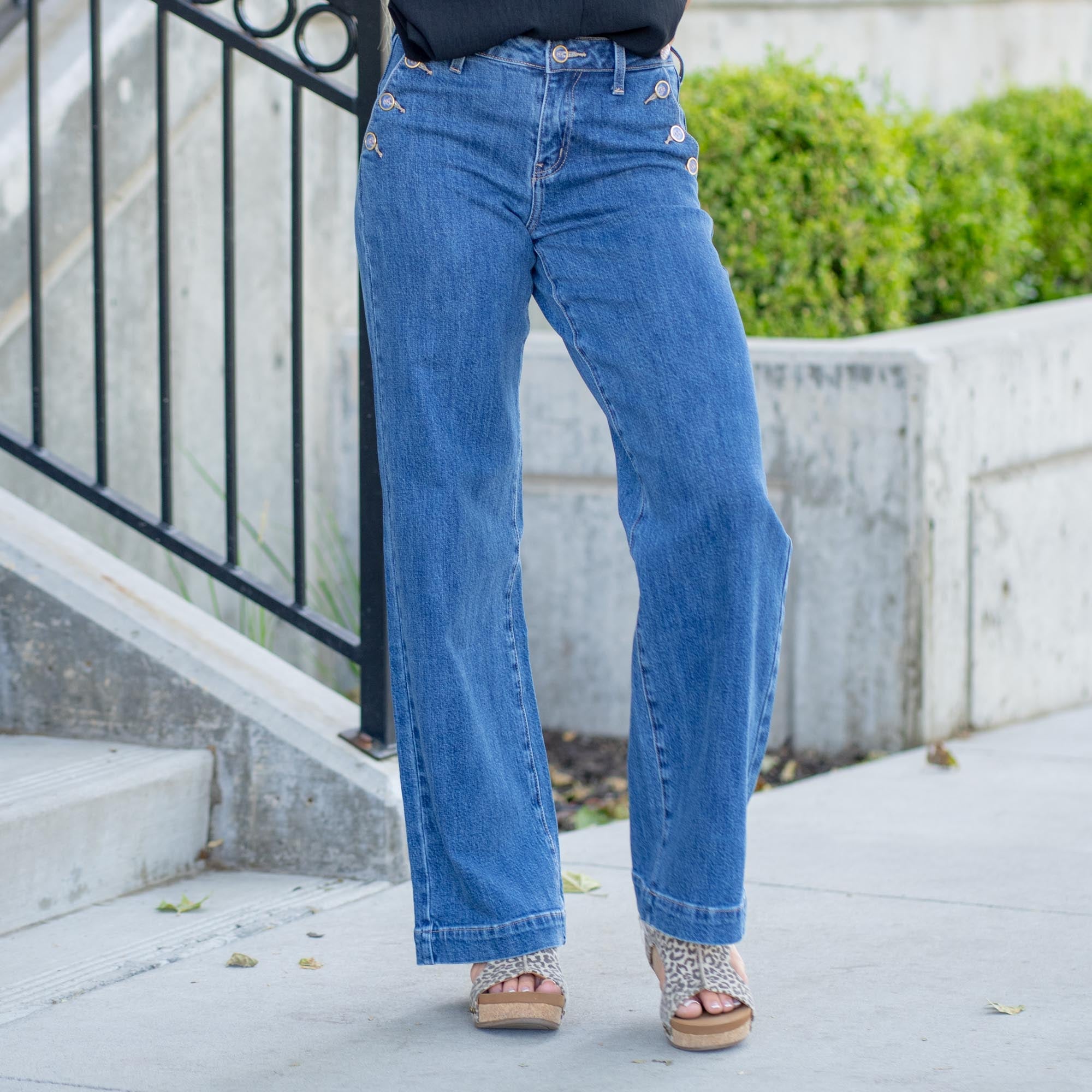 Sol High Rise Wide Leg Trouser Fit