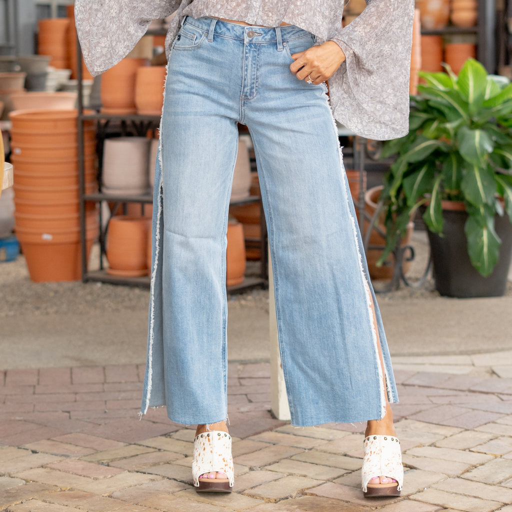 Haiden High Rise Ankle Wide Leg
