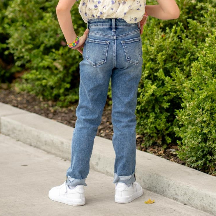 Kids Kate High Rise Slim Straight