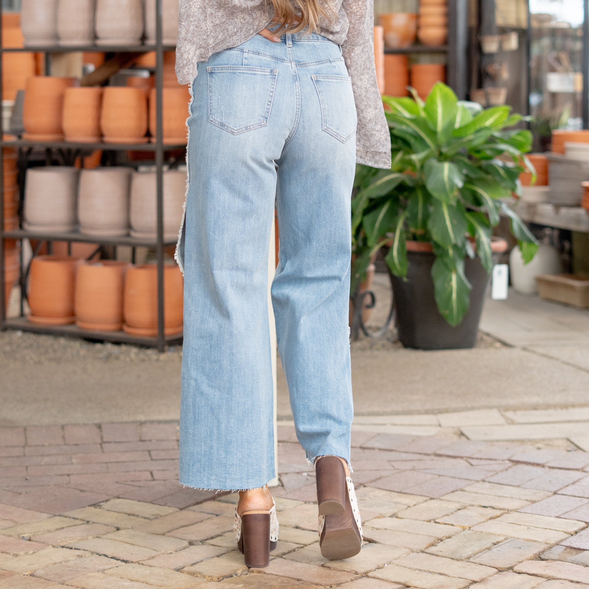 Haiden High Rise Ankle Wide Leg