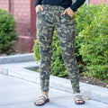 KanCan Arden Camo High Rise Cargo Super Skinny Camouflage Green
