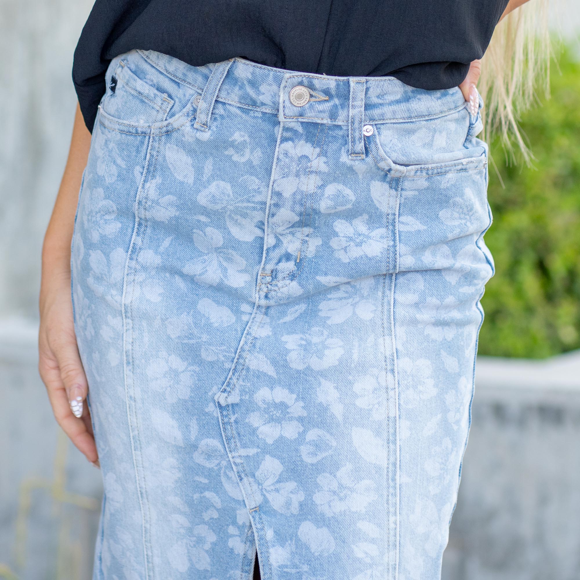 Hibiscus High Rise Midi Skirt
