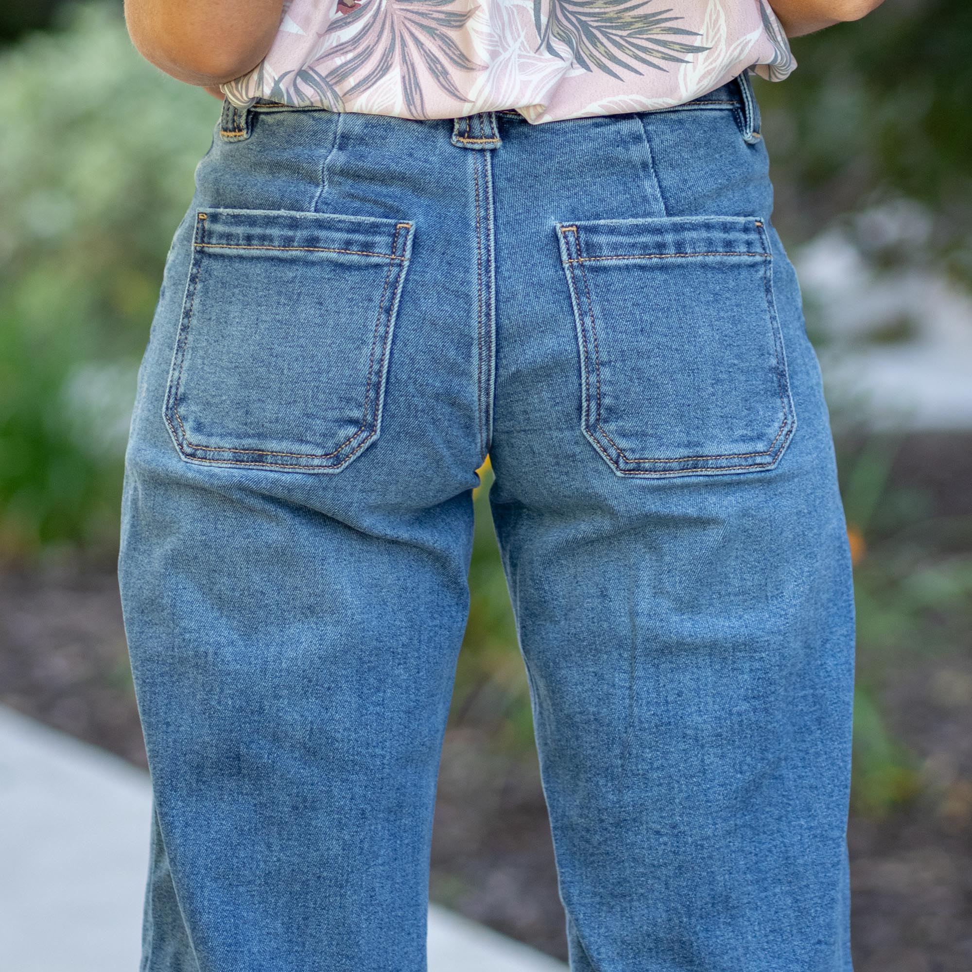 Curvy Fit Viola High Rise Wide Jeans