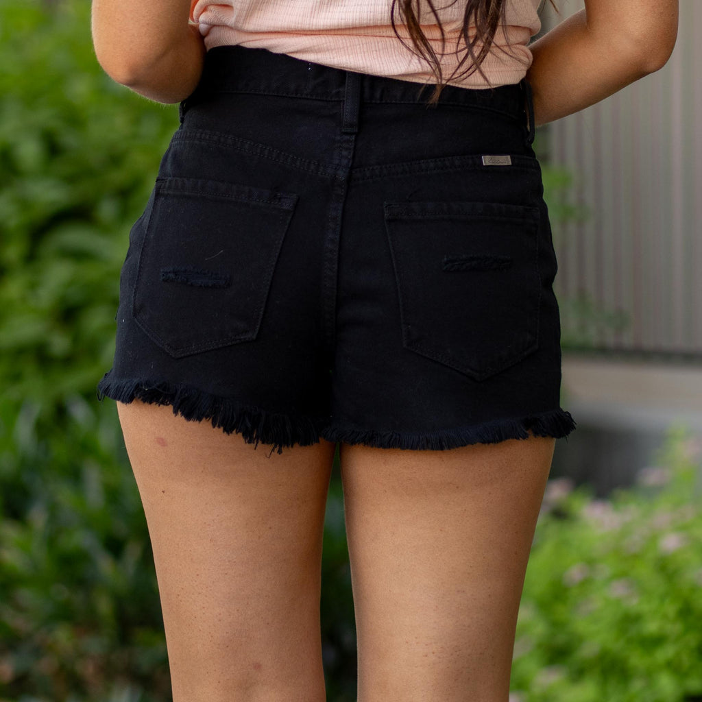 KanCan Ethel High Rise Distressed Shorts