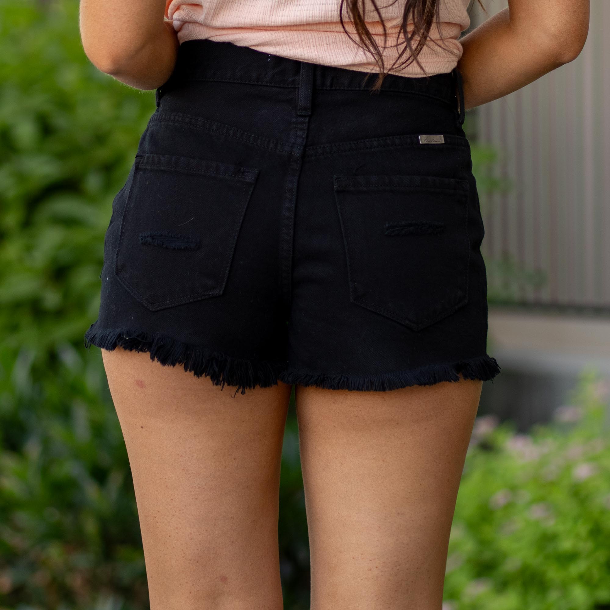 KanCan Ethel High Rise Distressed Shorts