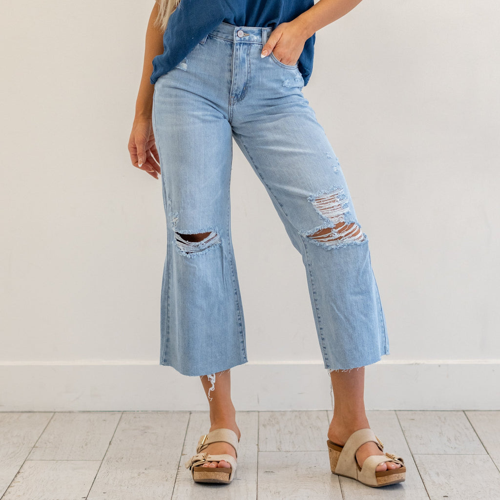 Mariyah Ultra High Rise Cropped Wide Leg
