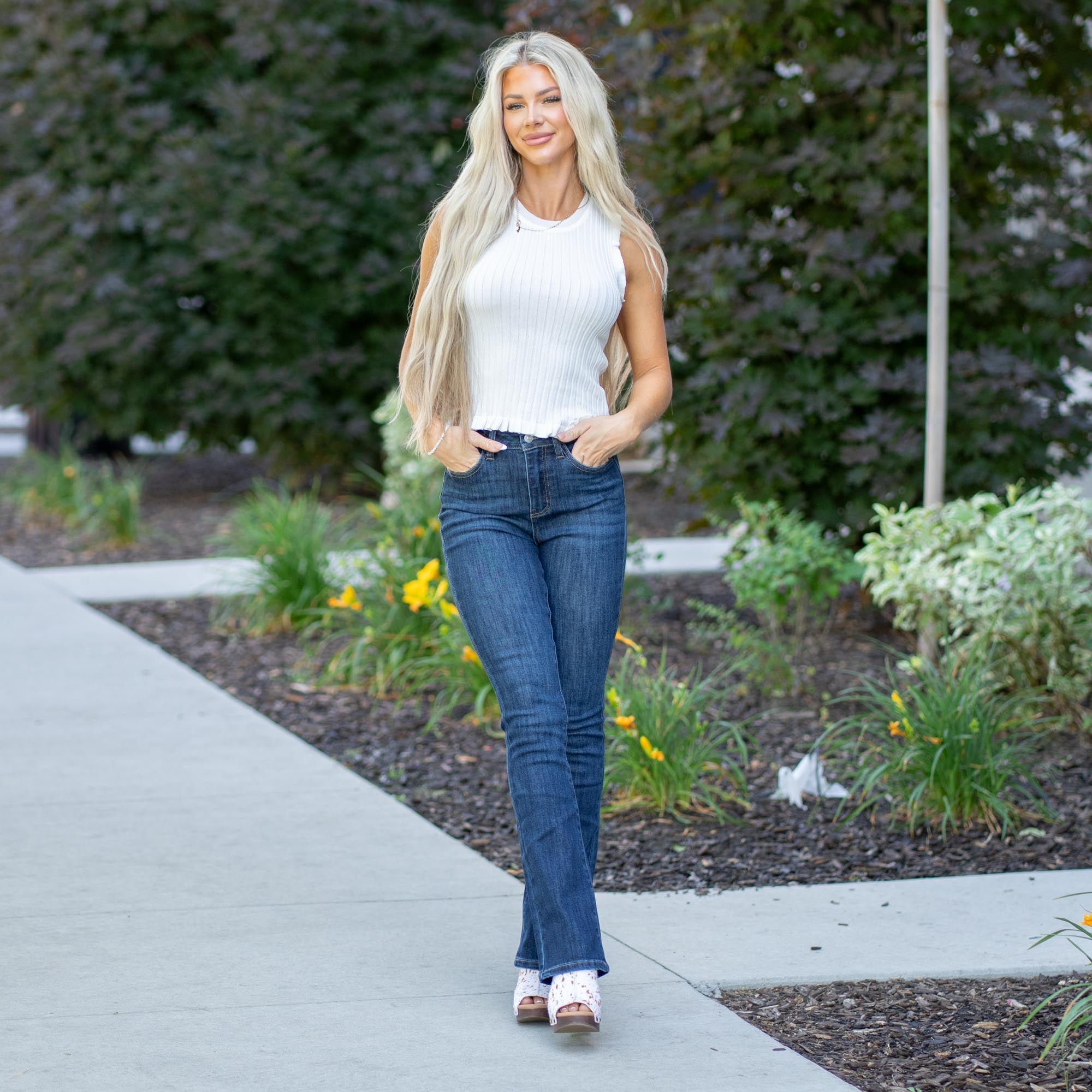 Curvy Fit Janice High Rise Bootcut