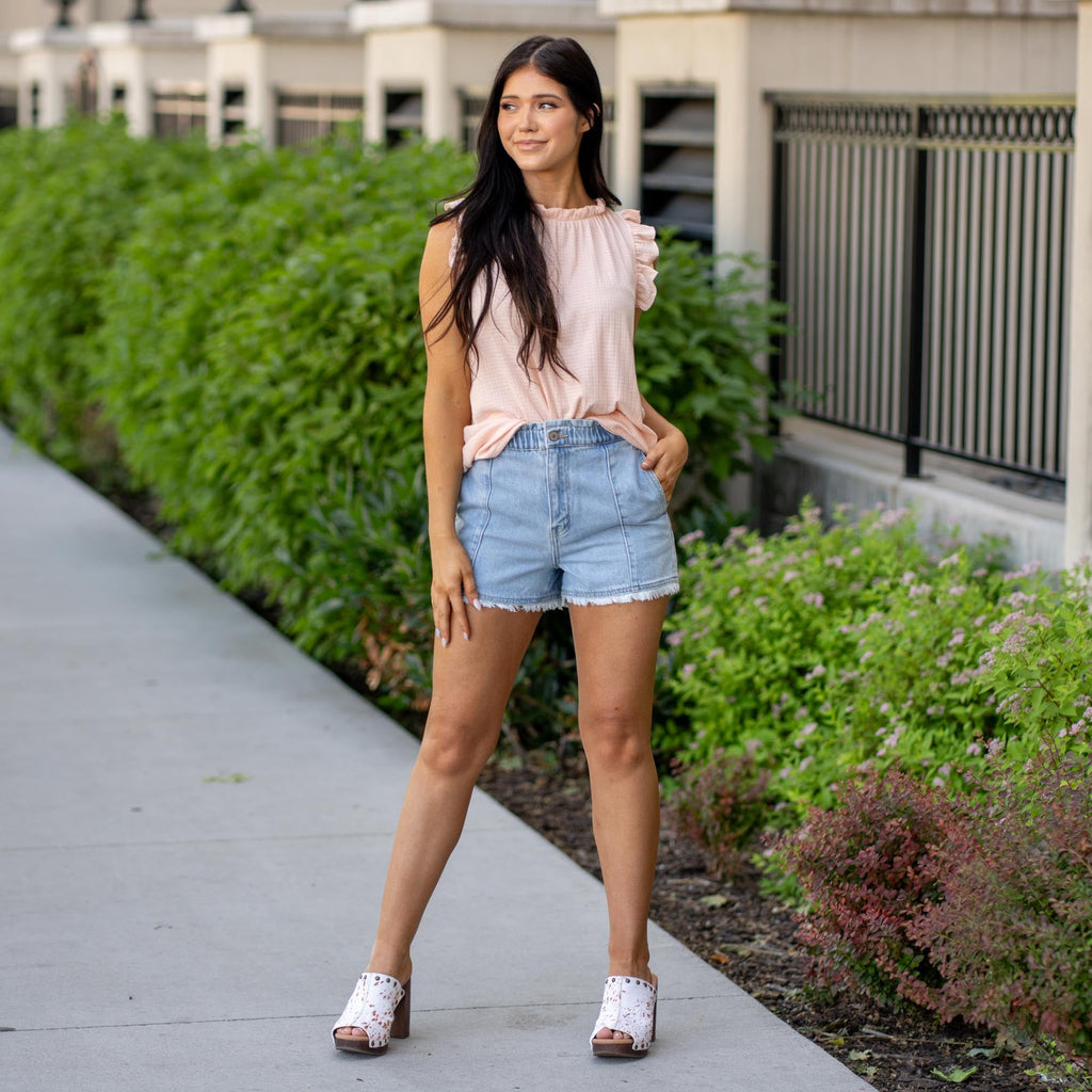 KanCan Jiana High Rise Paperbag Shorts