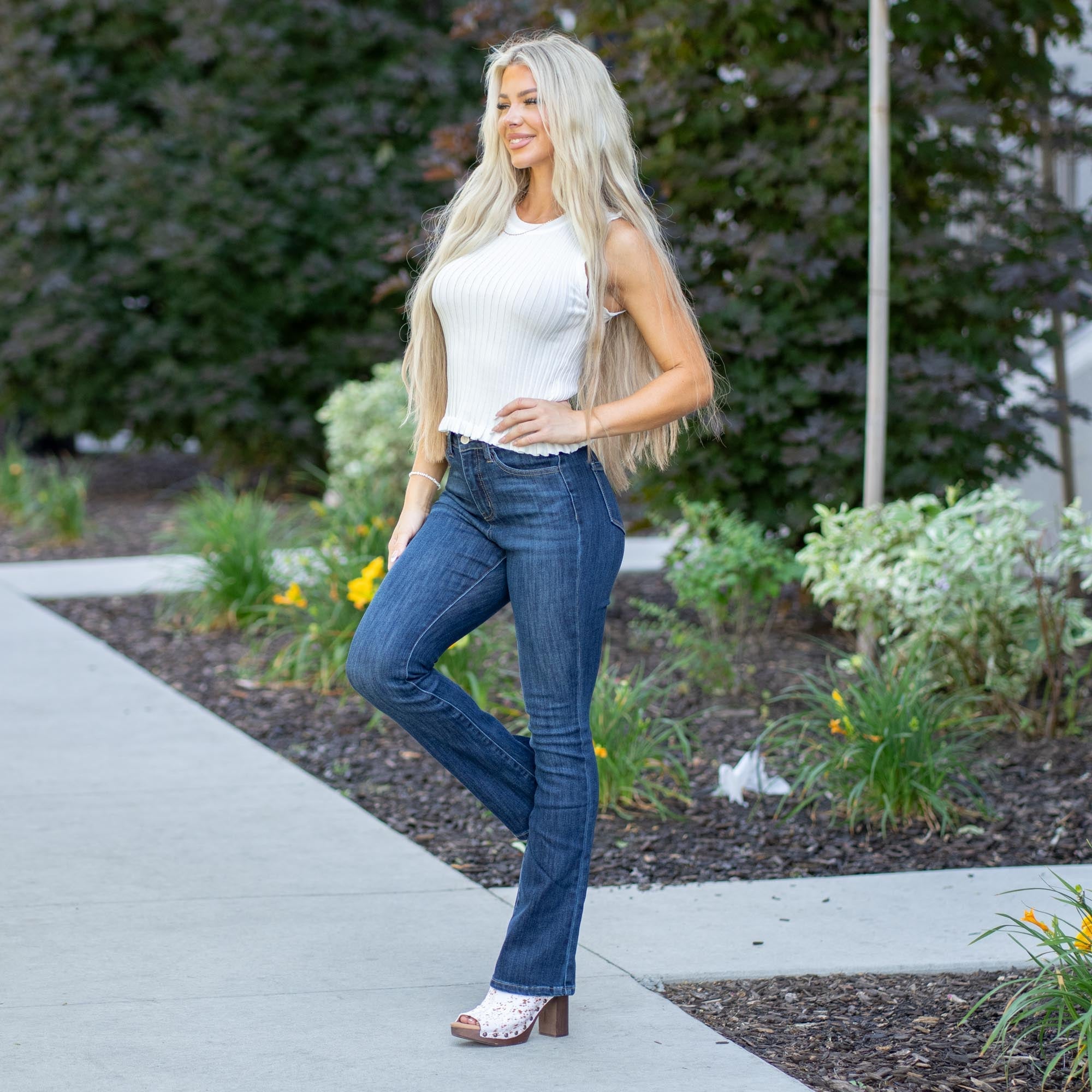 Curvy Fit Janice High Rise Bootcut