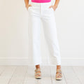 KanCan Stacy High Rise Wide Leg Jeans White