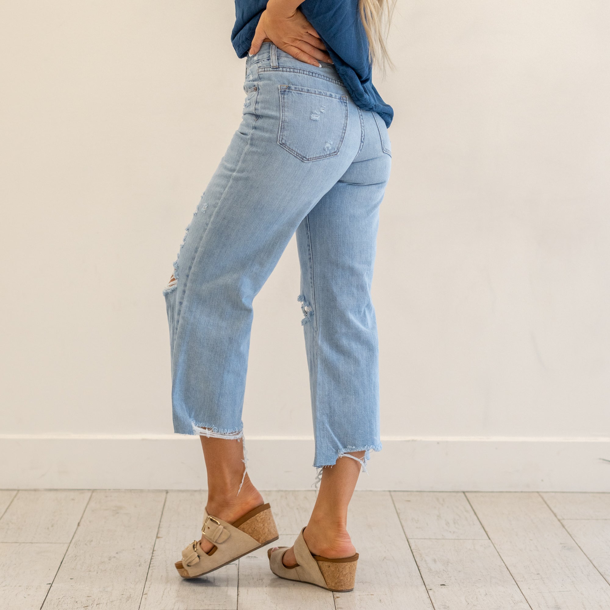 Mariyah Ultra High Rise Cropped Wide Leg