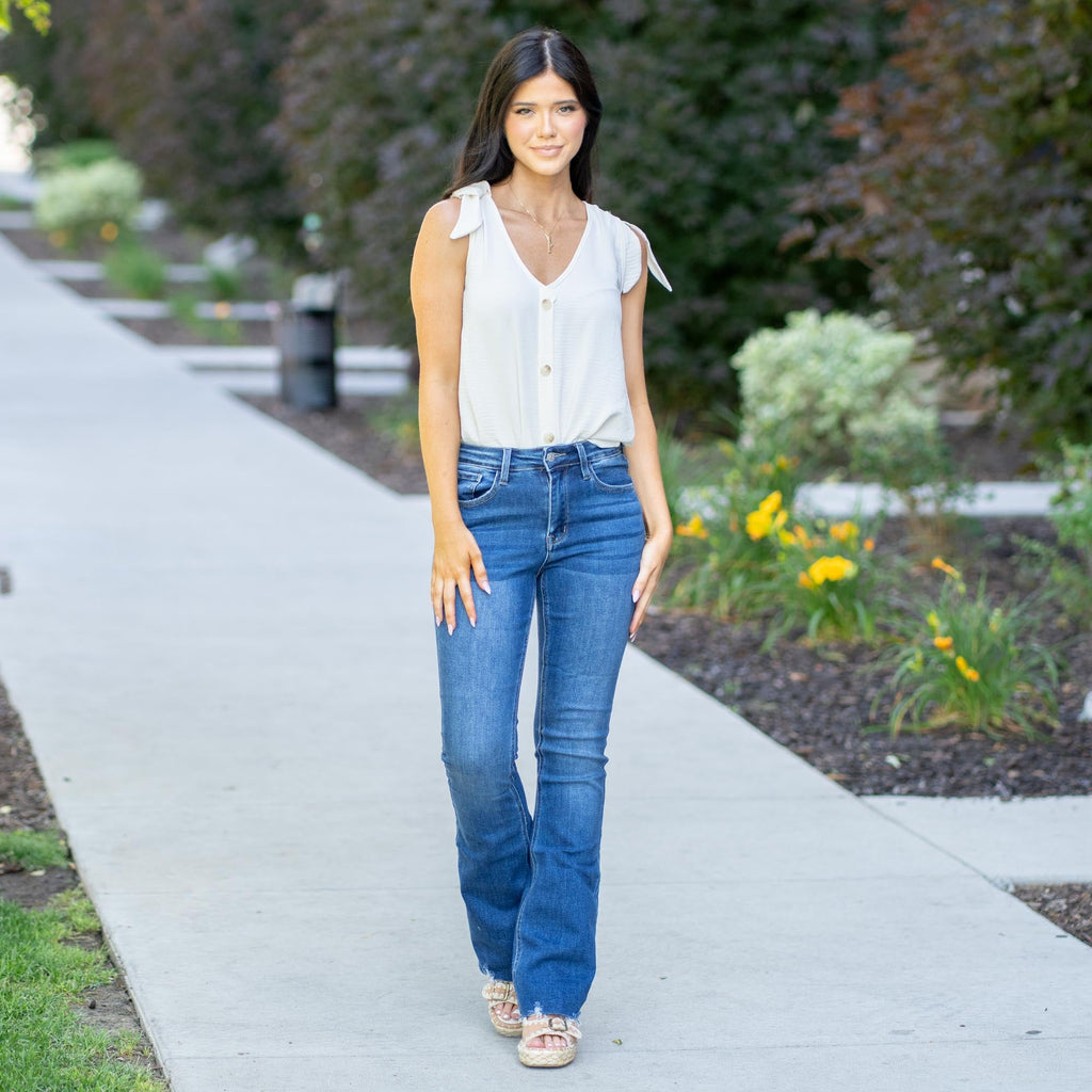 KanCan Birmingham High Rise Distressed Boot Cut Jeans