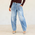 KanCan Starlet Ultra High Rise Horseshoe Jeans Medium Blue Wash