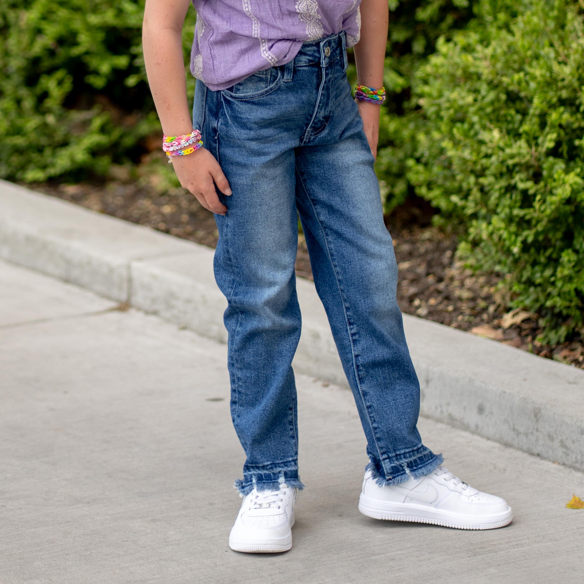 Kids Royal High Rise Mini Straight Leg