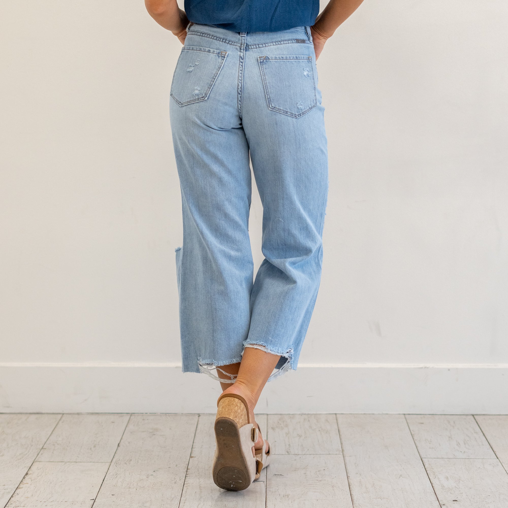 Mariyah Ultra High Rise Cropped Wide Leg