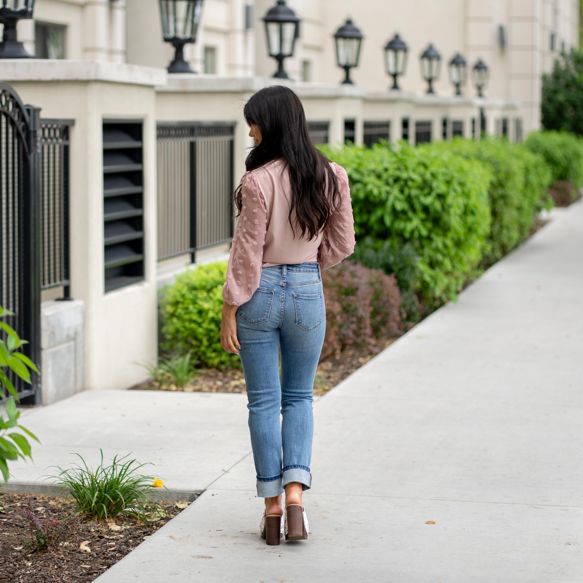 Noelle High Rise Skinny Straight Leg