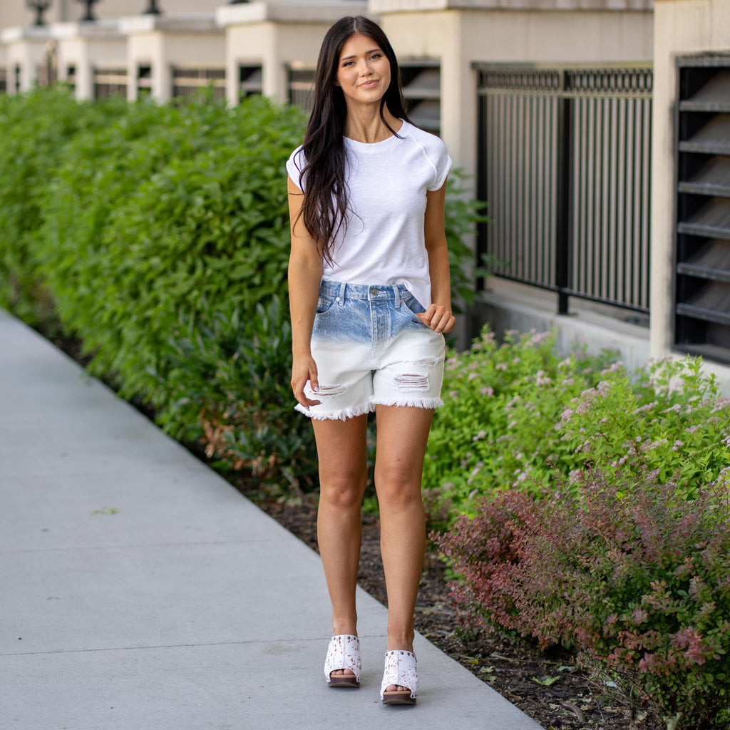 KanCan Spencer Ultra High Rise 90's Boyfriend Shorts