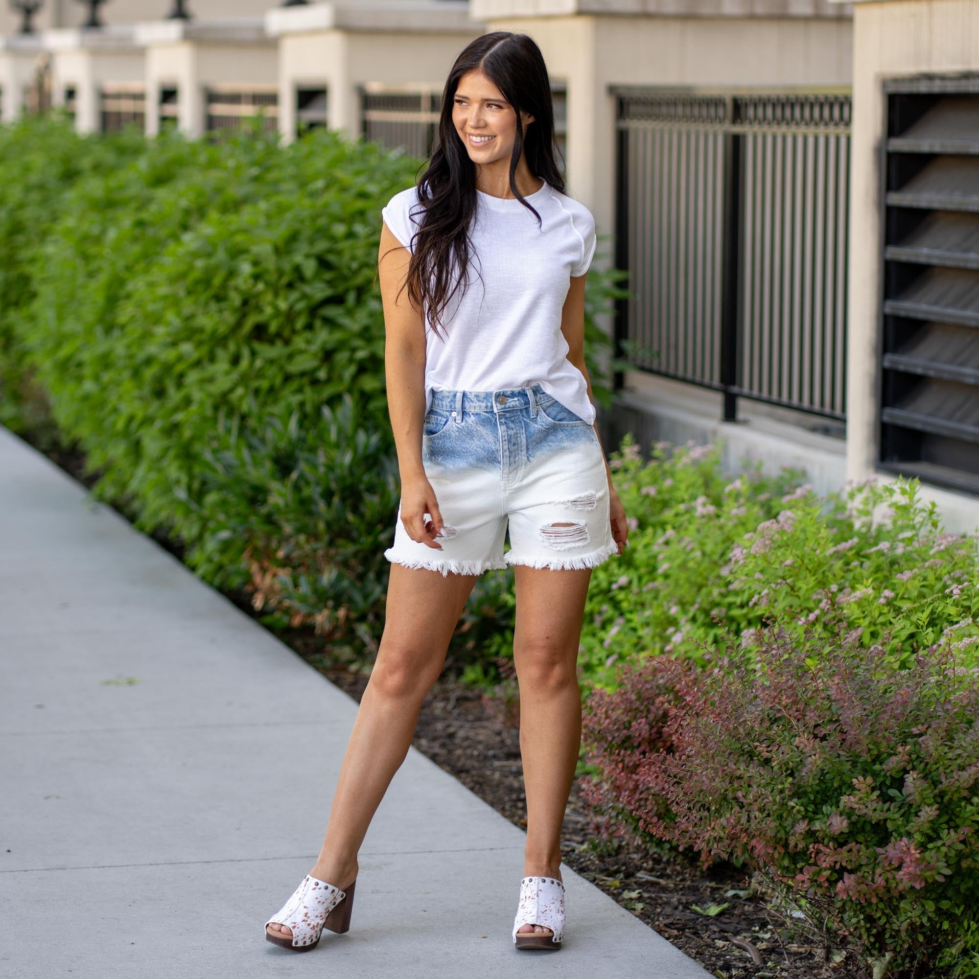 KanCan Spencer Ultra High Rise 90's Boyfriend Shorts