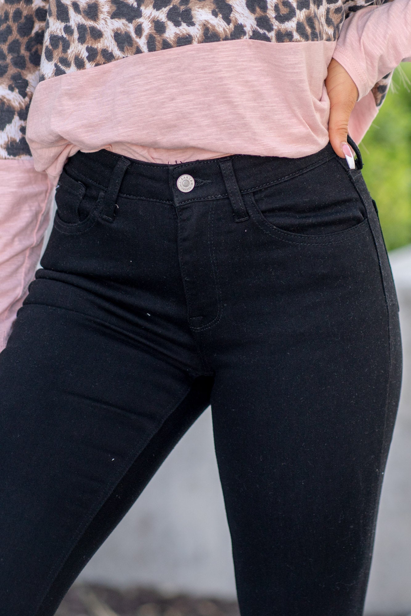 KanCan Brenda High Rise Bootcut Jeans Black