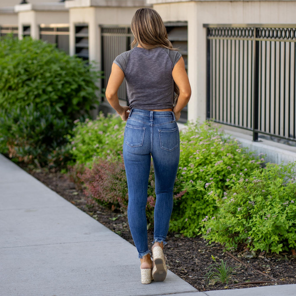 Kaleen High Rise Ankle Skinny