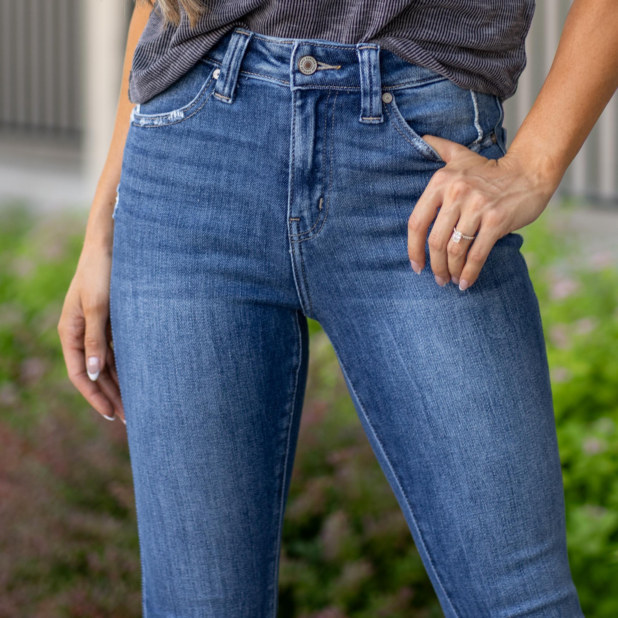Kaleen High Rise Ankle Skinny