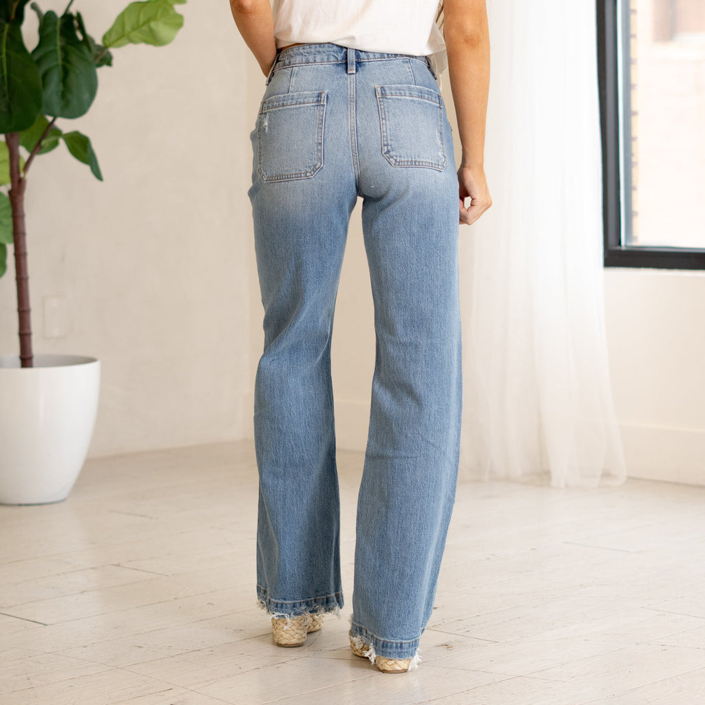 KanCan Yezmin High Rise Wide Leg Jeans