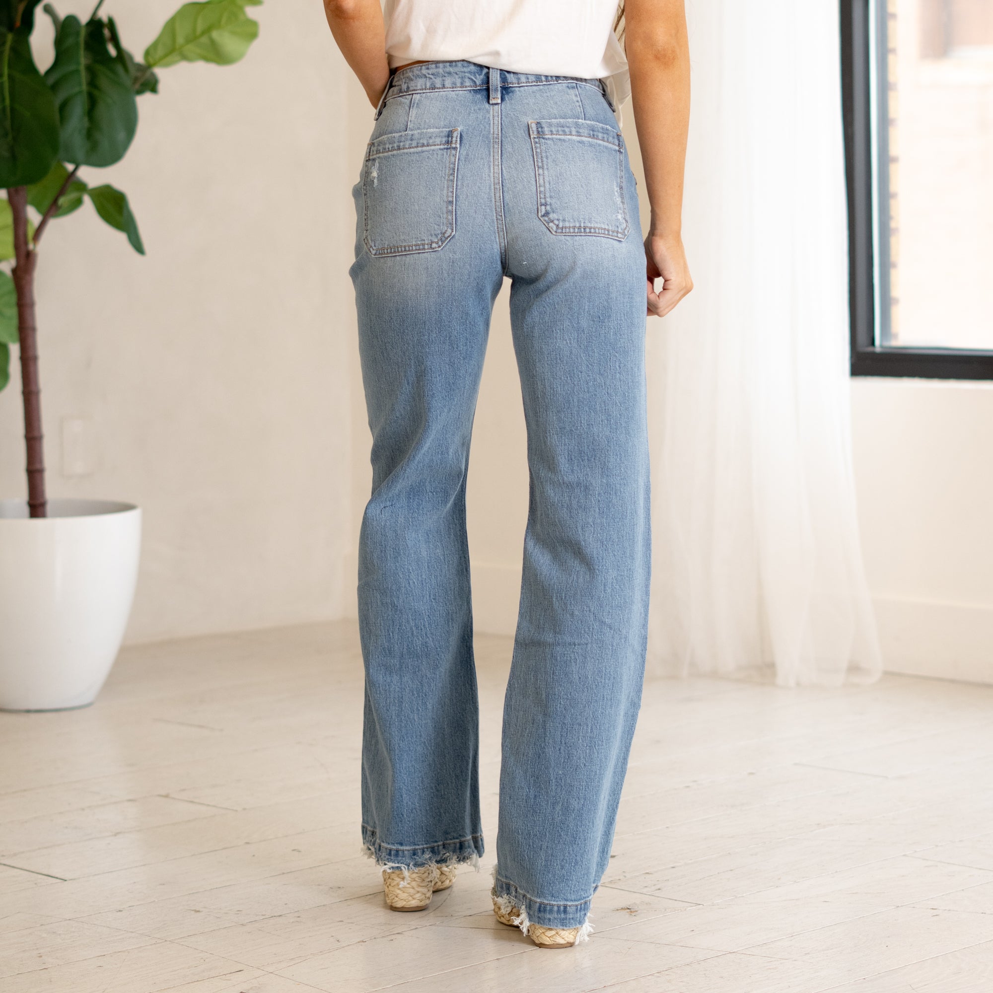 KanCan Yezmin High Rise Wide Leg Jeans
