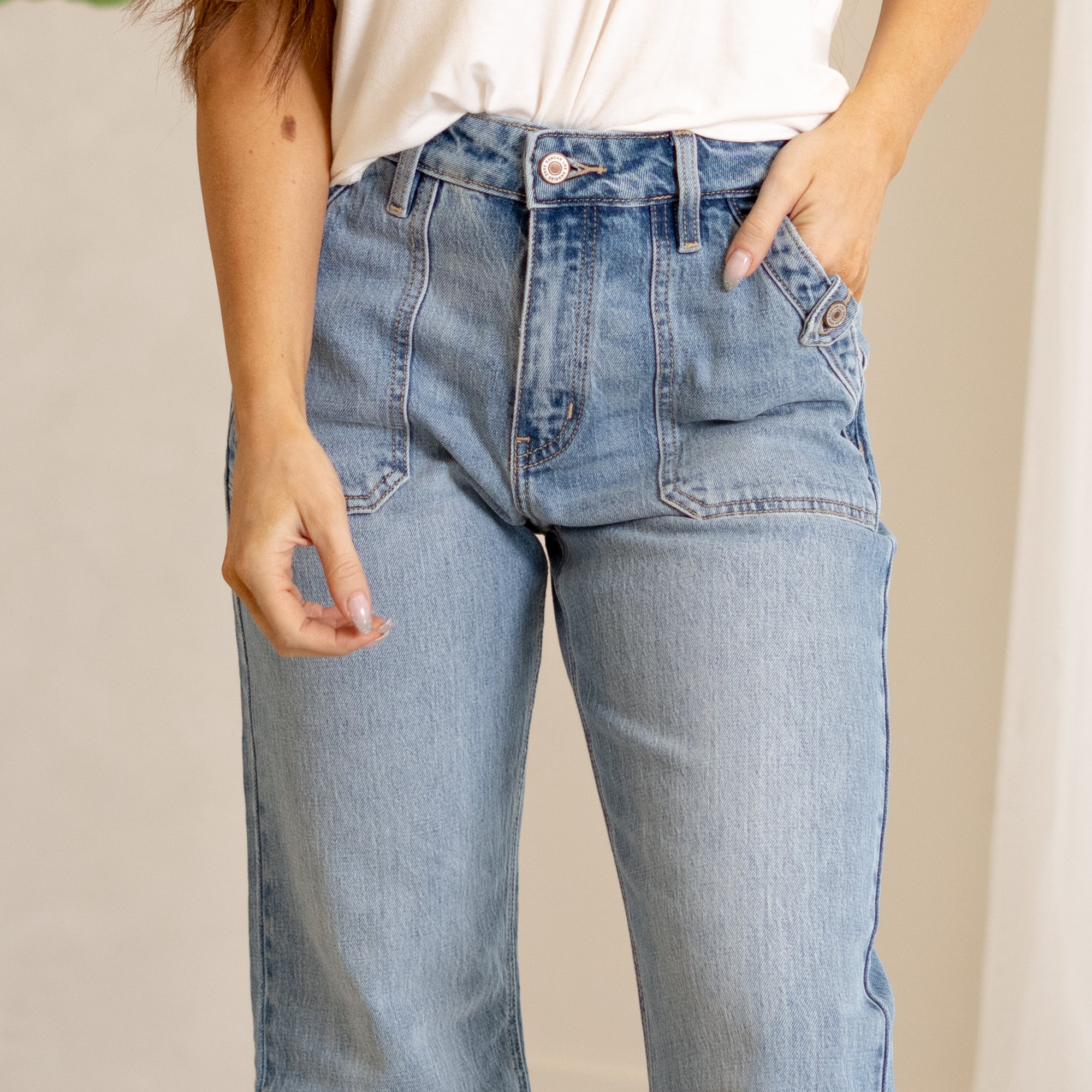 KanCan Yezmin High Rise Wide Leg Jeans