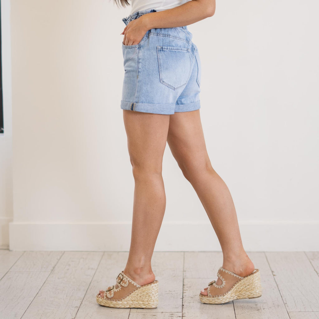 KanCan Izzie Paperbag Ultra High Rise Shorts