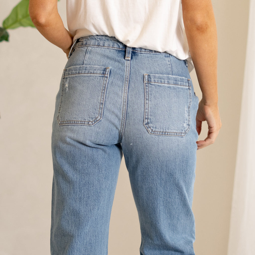 KanCan Yezmin High Rise Wide Leg Jeans