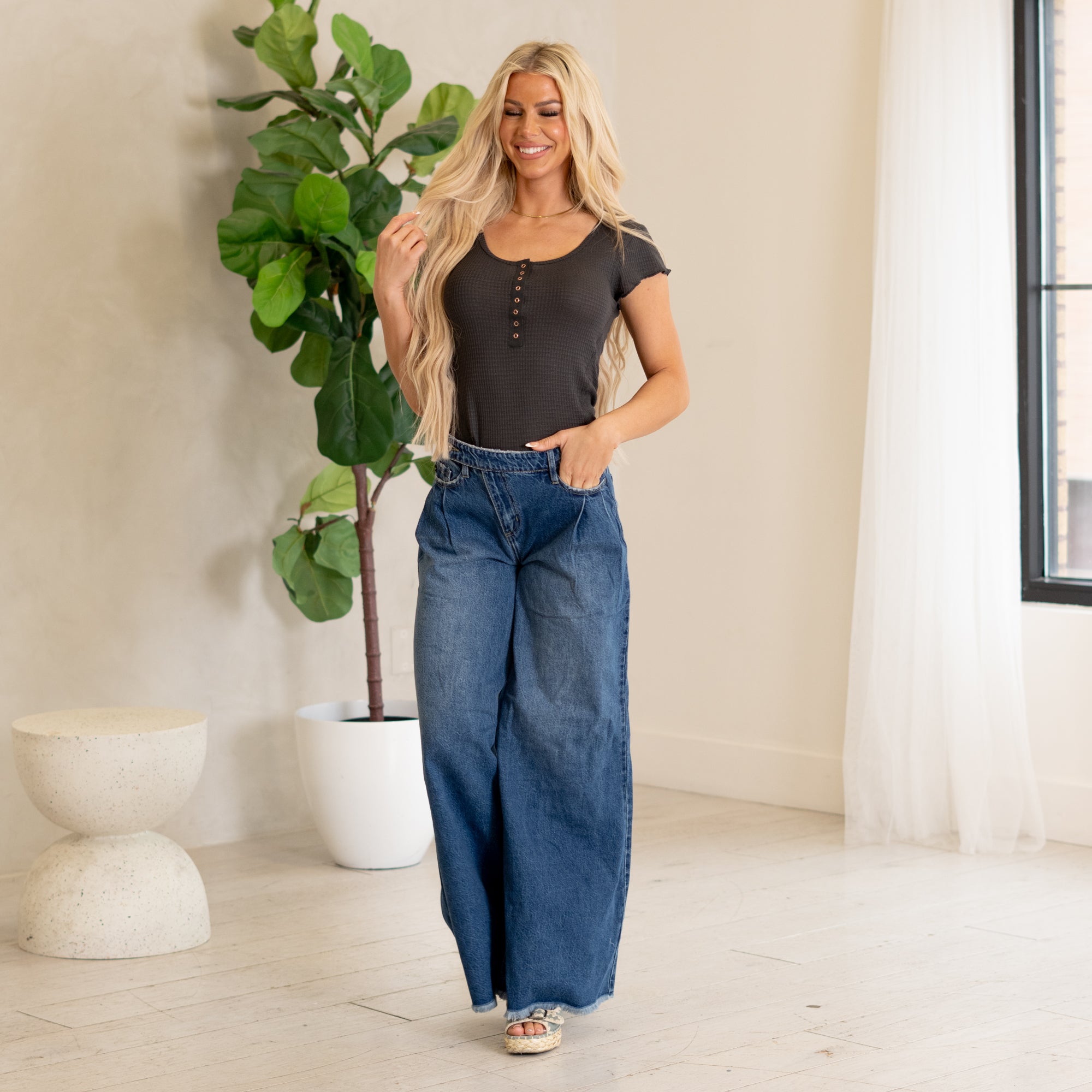 Marley High Rise Super Wide Leg Jeans