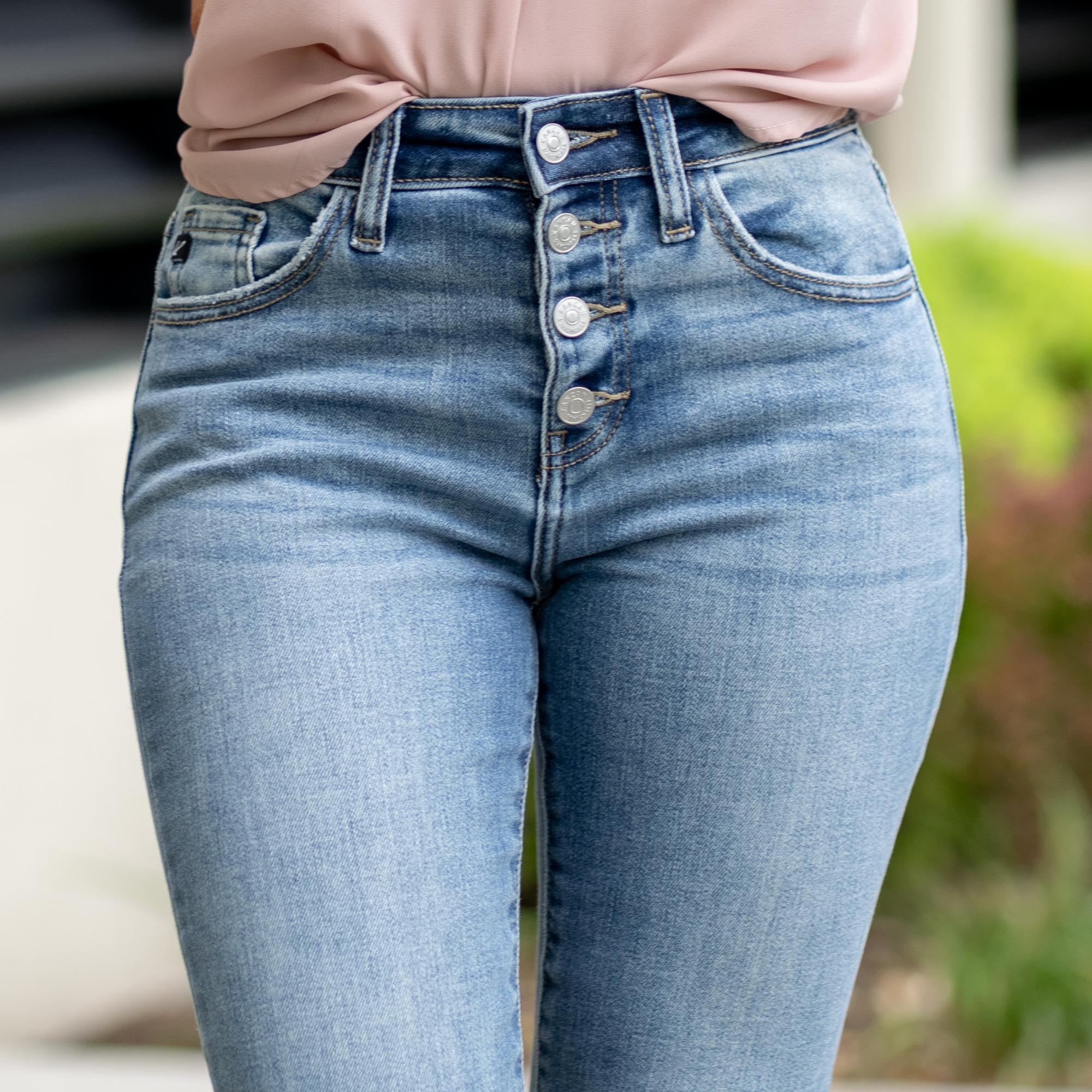 Noelle High Rise Skinny Straight Leg