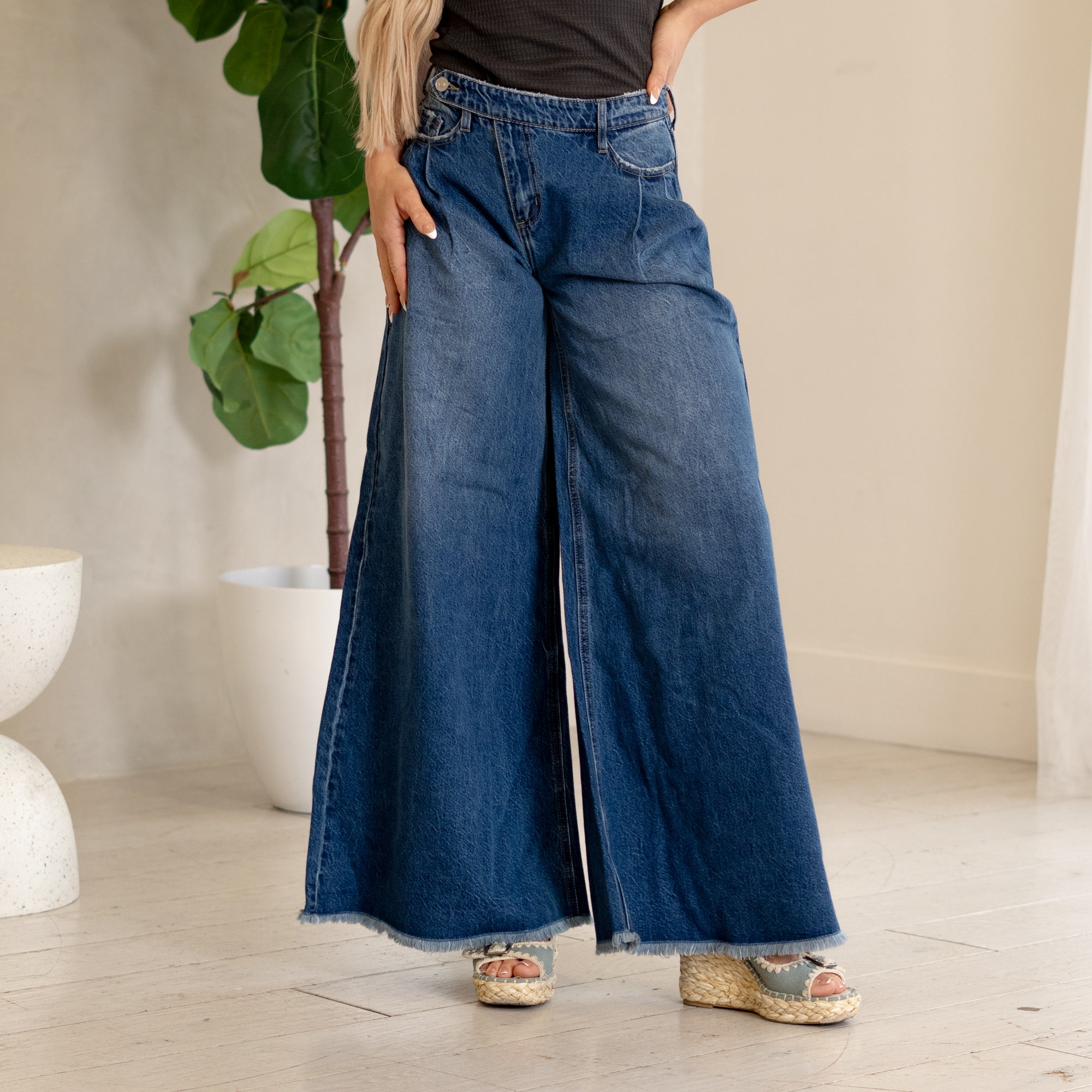 Marley High Rise Super Wide Leg Jeans