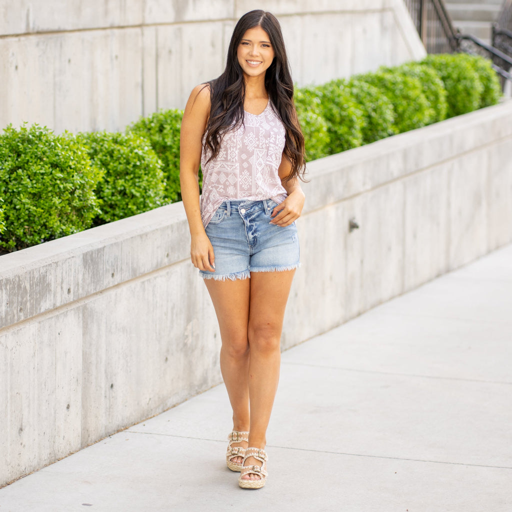KanCan Carnelia High Rise Shorts