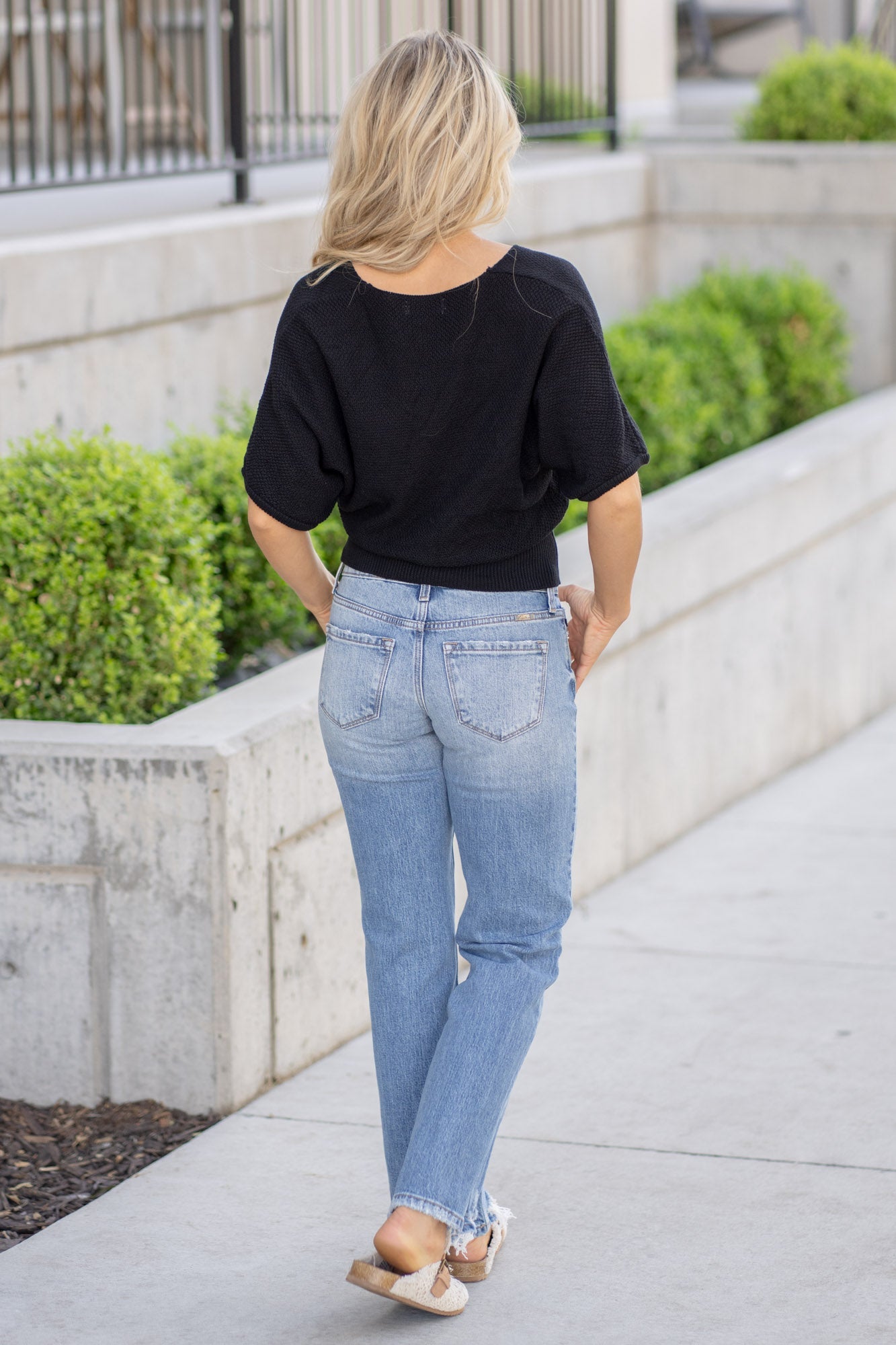 KanCan Thalia Mid Rise True Straight Leg Jeans
