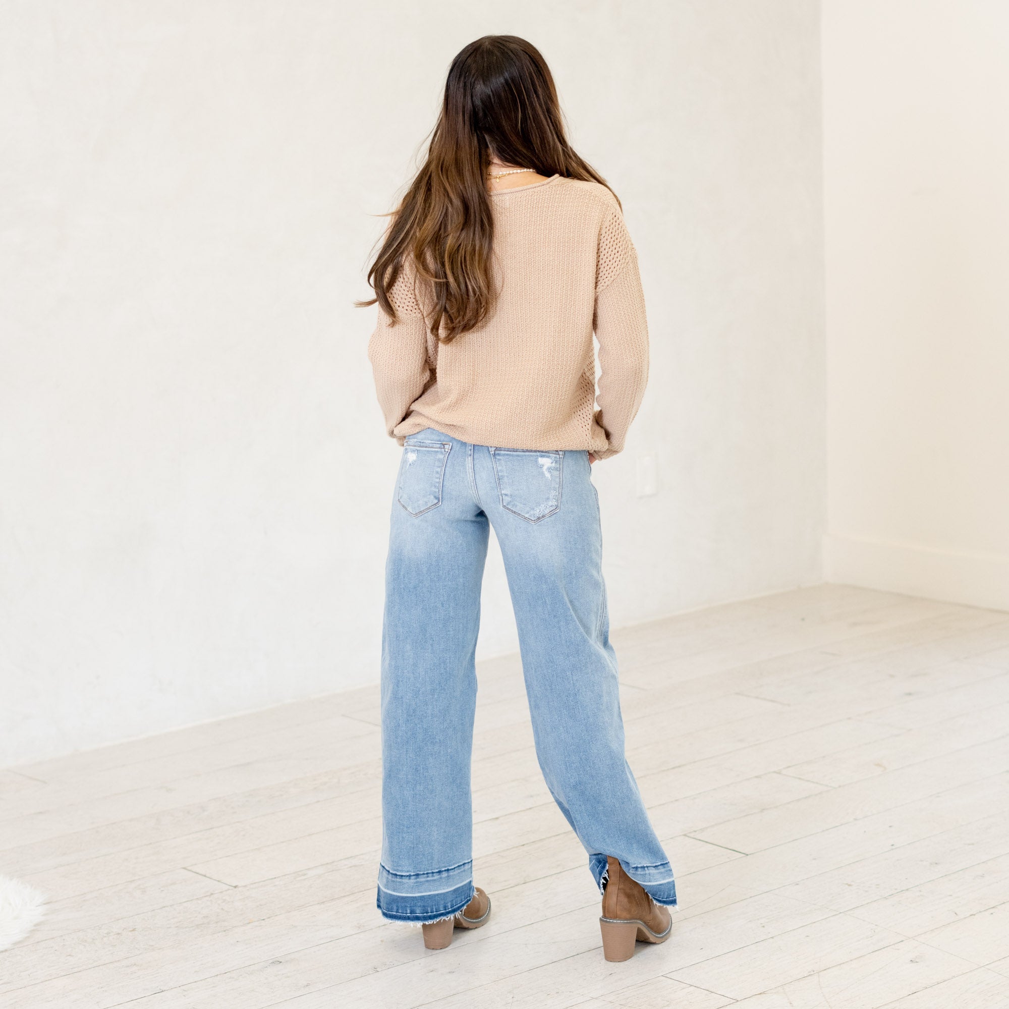 Lizette Mid Rise Wide Leg
