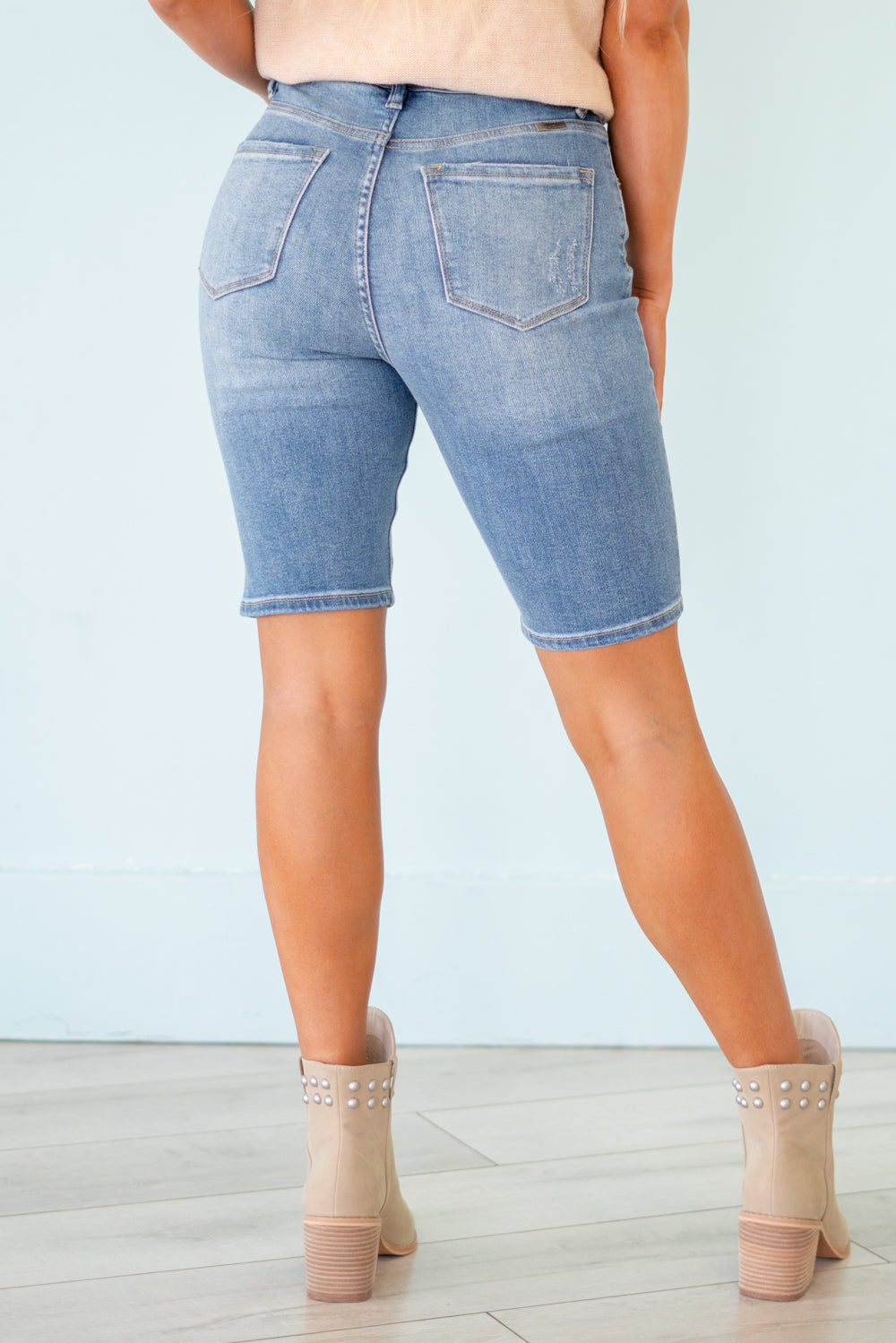 Halima High Rise Bermuda Shorts