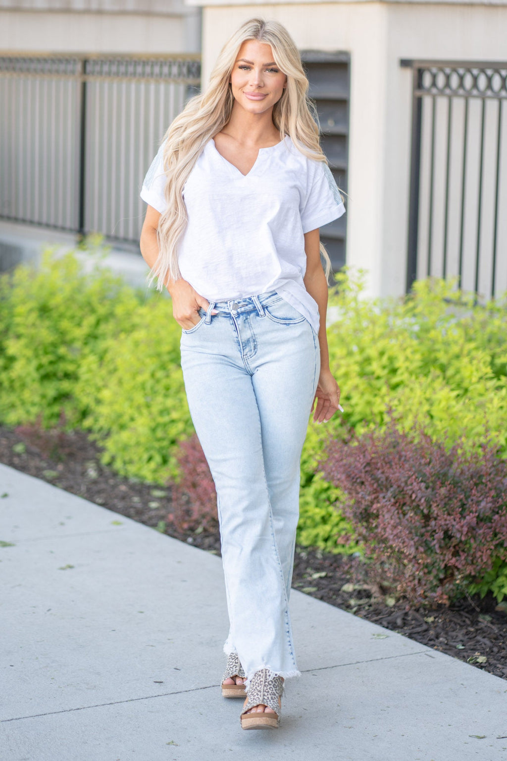 Rock Away High Rise Wide Leg Flare Regular & Plus Sizes