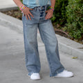 Kids Bee High Rise Slim Wide Leg